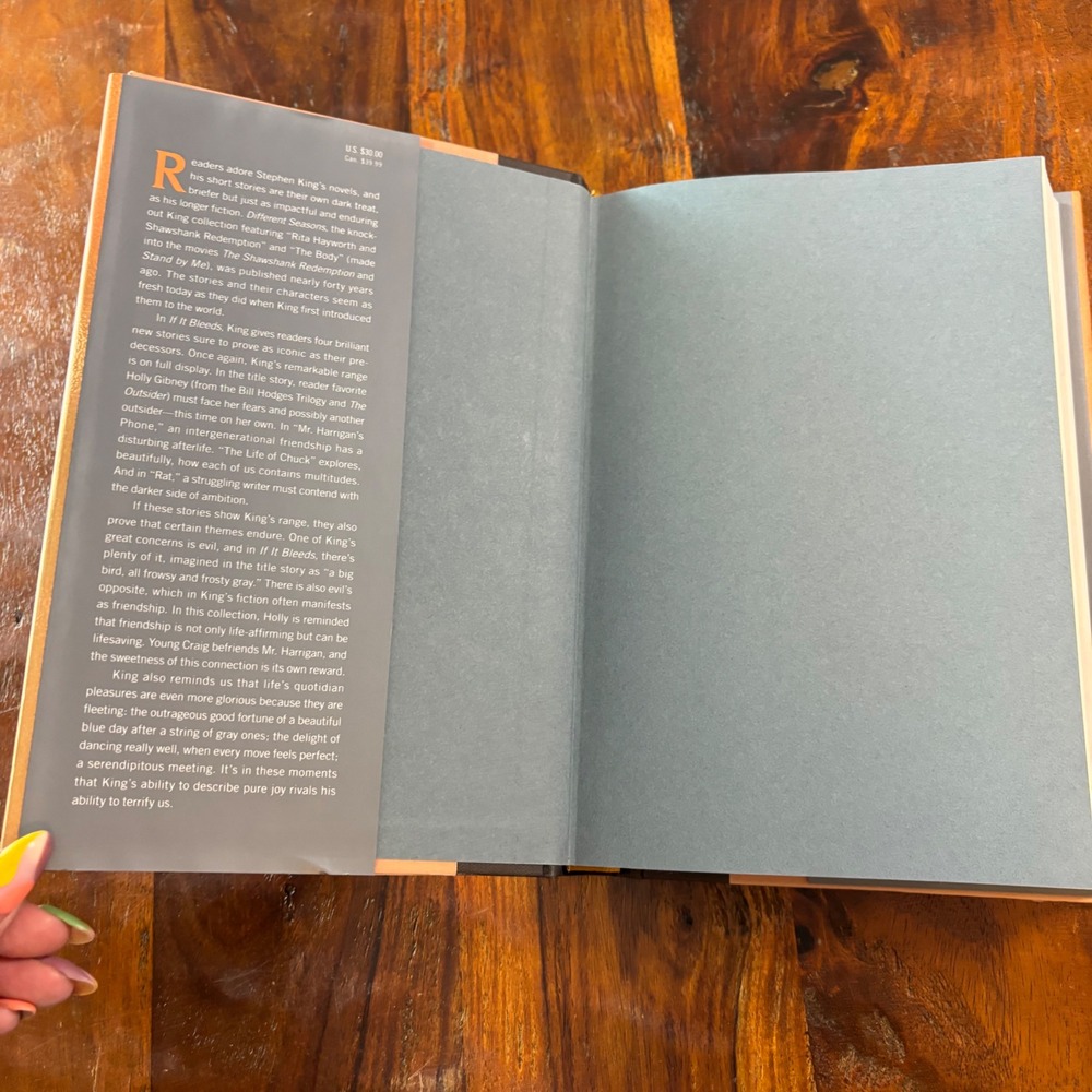Stephen King If It Bleeds 1st Edition Hardcover Novella Collection Scribner 2020 - Picture 10 of 10